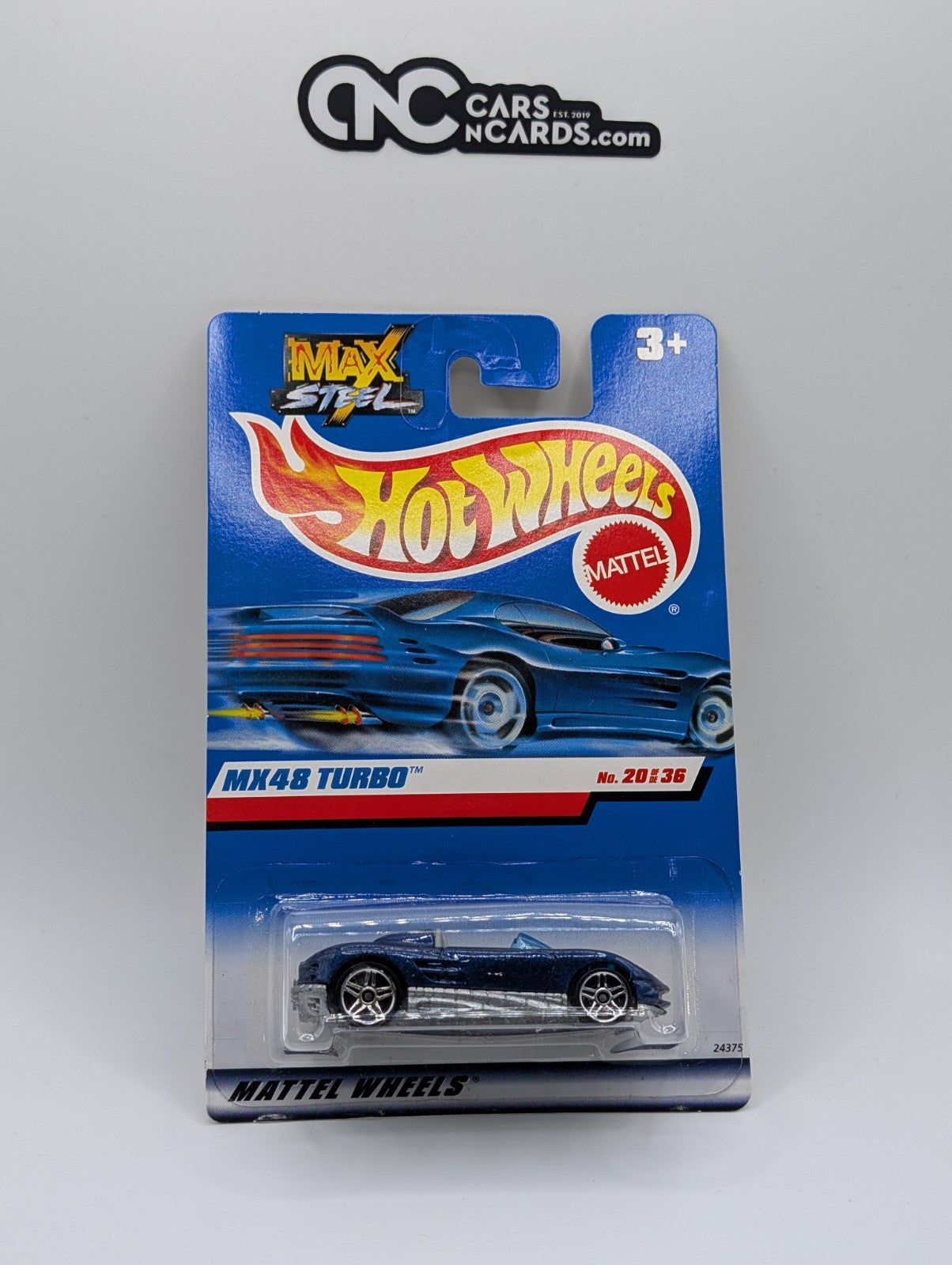 2000 Hot Wheels First Editions 20/36 MX48 Turbo Max Steel (Soft Corners)