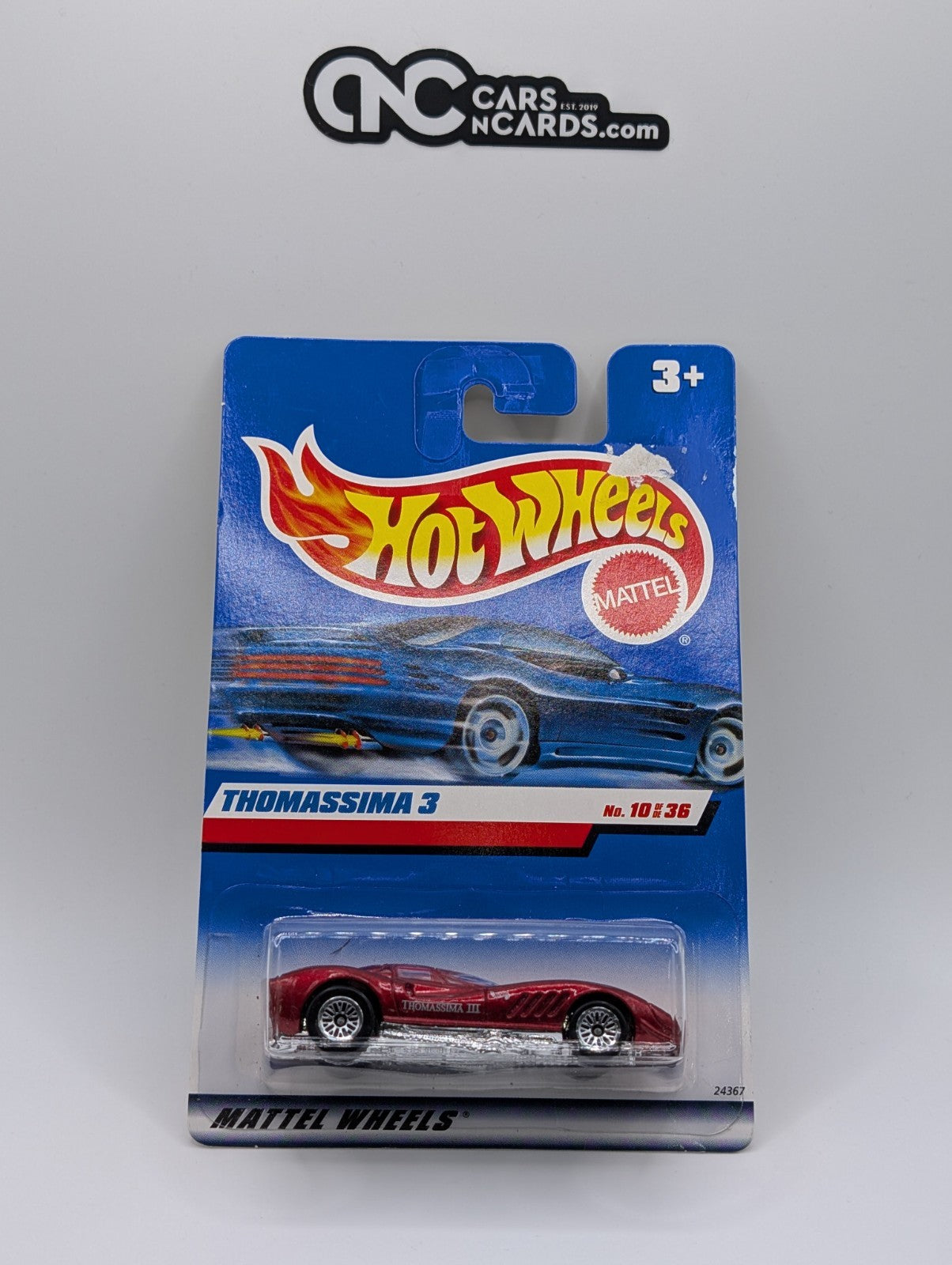 2000 Hot Wheels First Editions 10/36 Thomassima 3 (Card Damage)