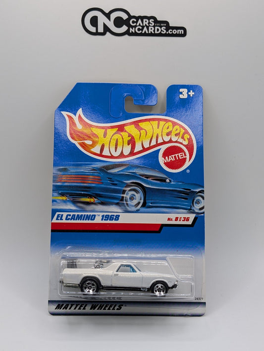 2000 Hot Wheels First Editions 8/36 El Camino 1968 White (Soft Corners)