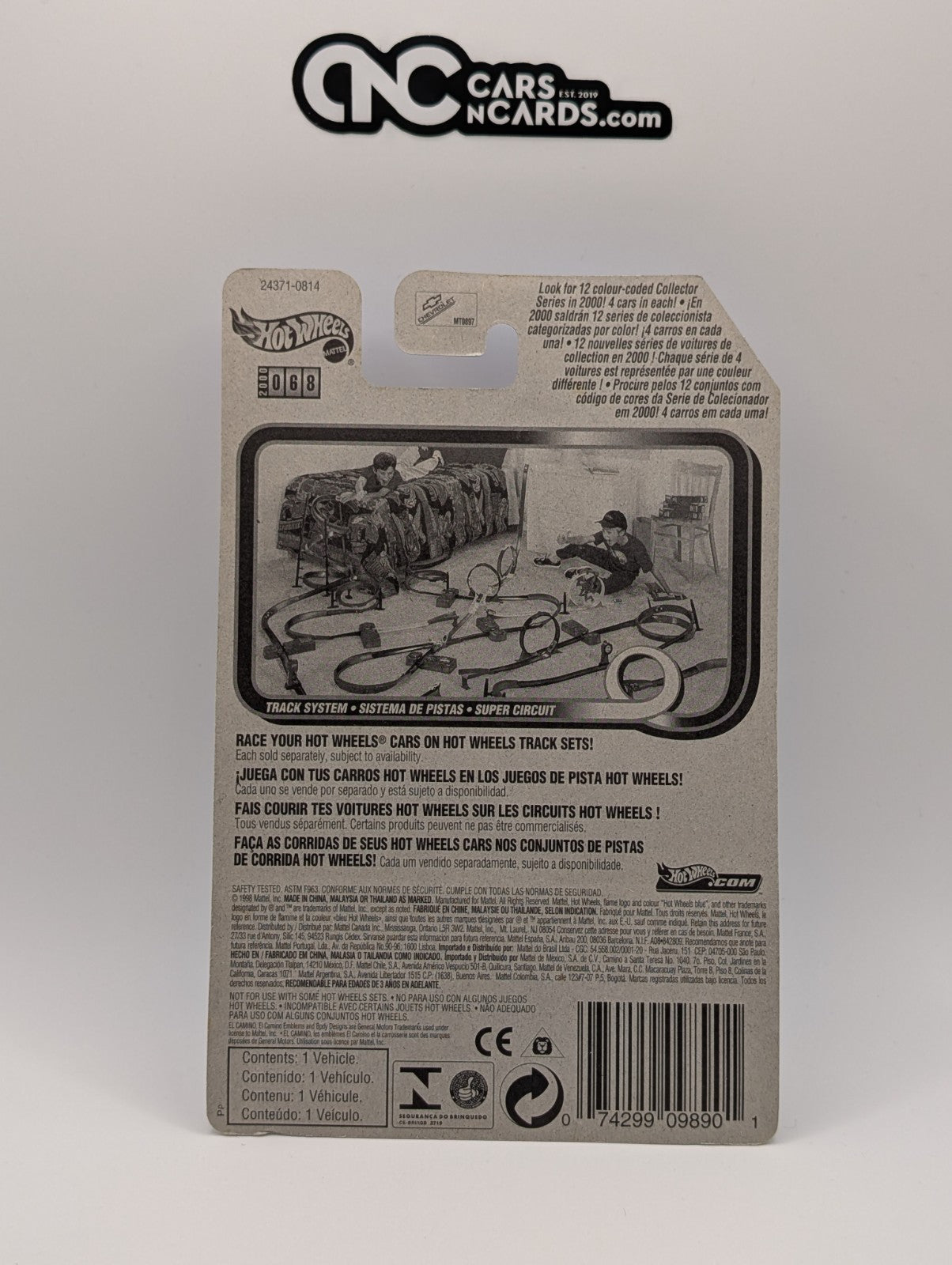 2000 Hot Wheels First Editions 8/36 El Camino 1968 White (Soft Corners)