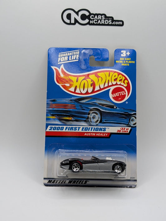 2000 Hot Wheels First Editions 32/36 Austin Healey Collector #92 (Soft Corners)