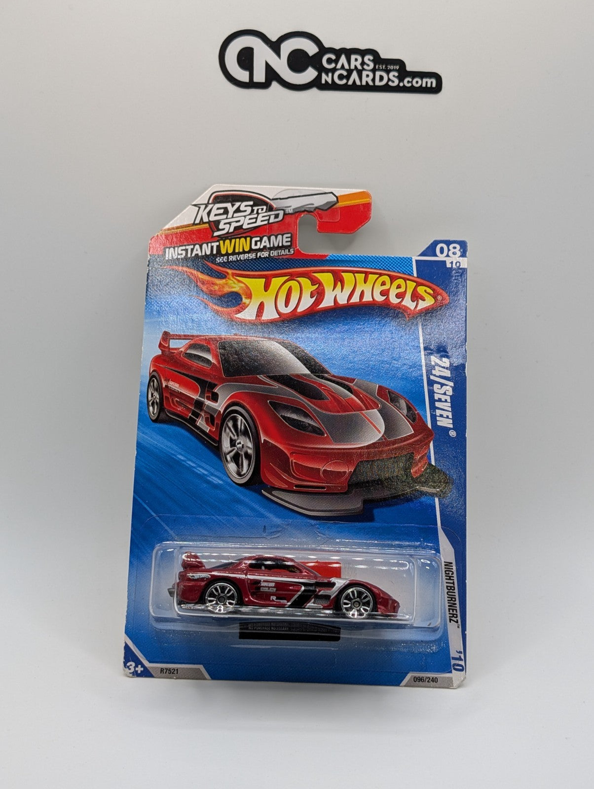 2010 Hot Wheels Nightburnerz 8/10 24/Seven 96/240 (Soft Corners)