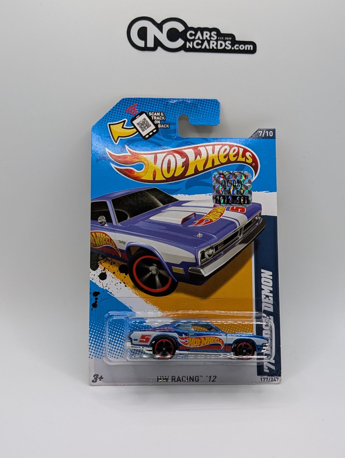 2012 Hot Wheels Factory Sealed '71 Dodge Demon 177/247 WALMART (Soft Corners)