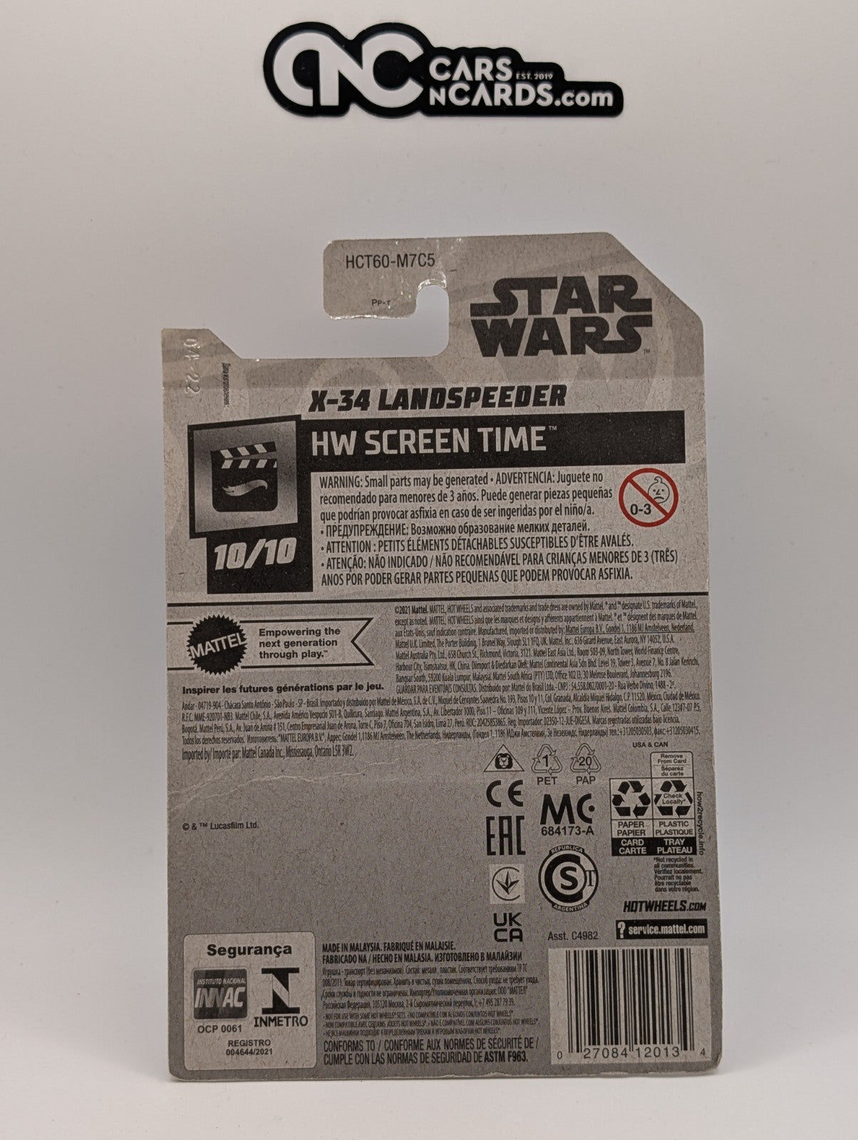 Hot Wheels Star Wars X-34 Landspeeder (Card Damage)