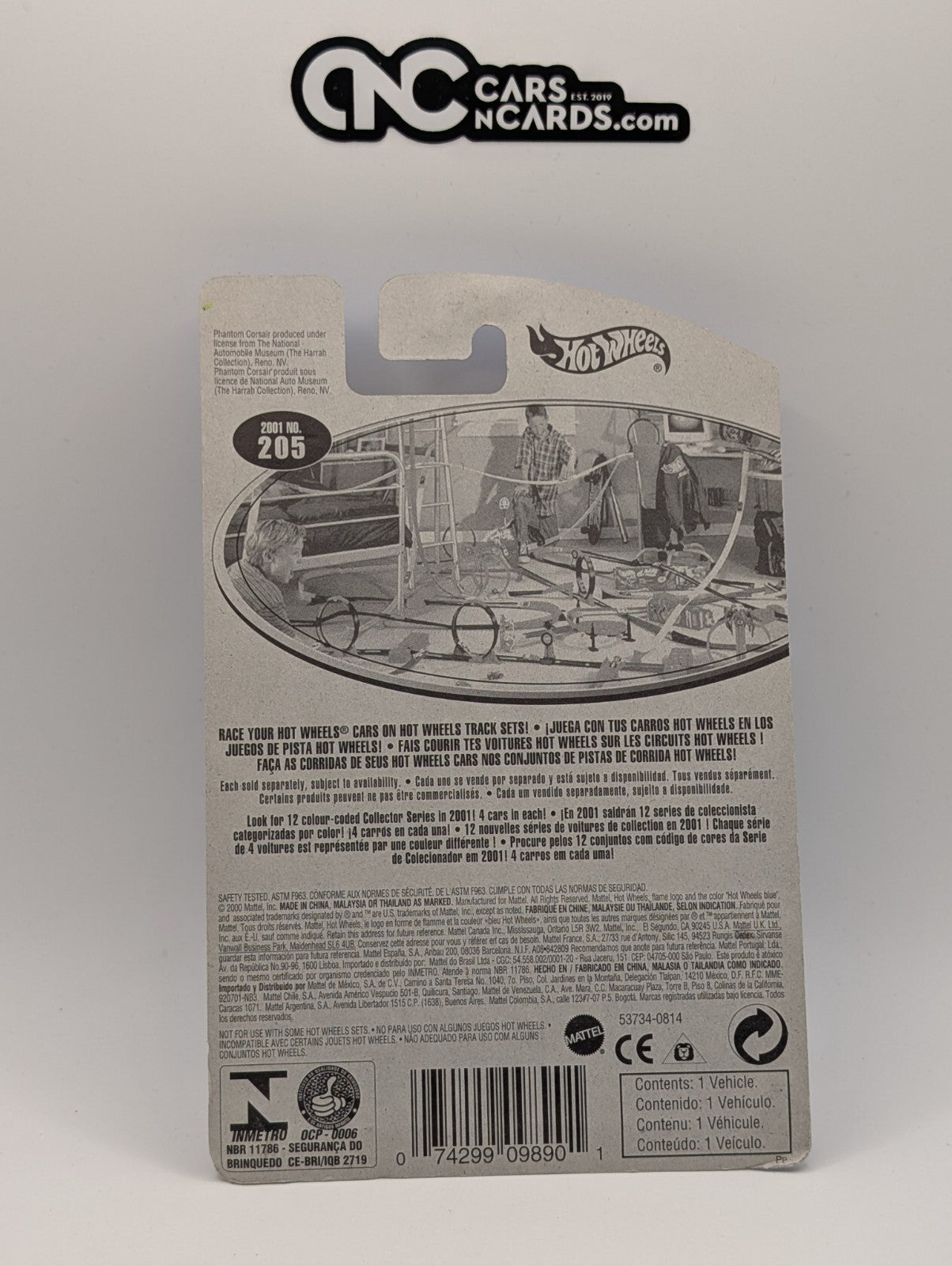 2001 Hot Wheels Phantom Corsair 1938 Collector #205 (Soft Corners)