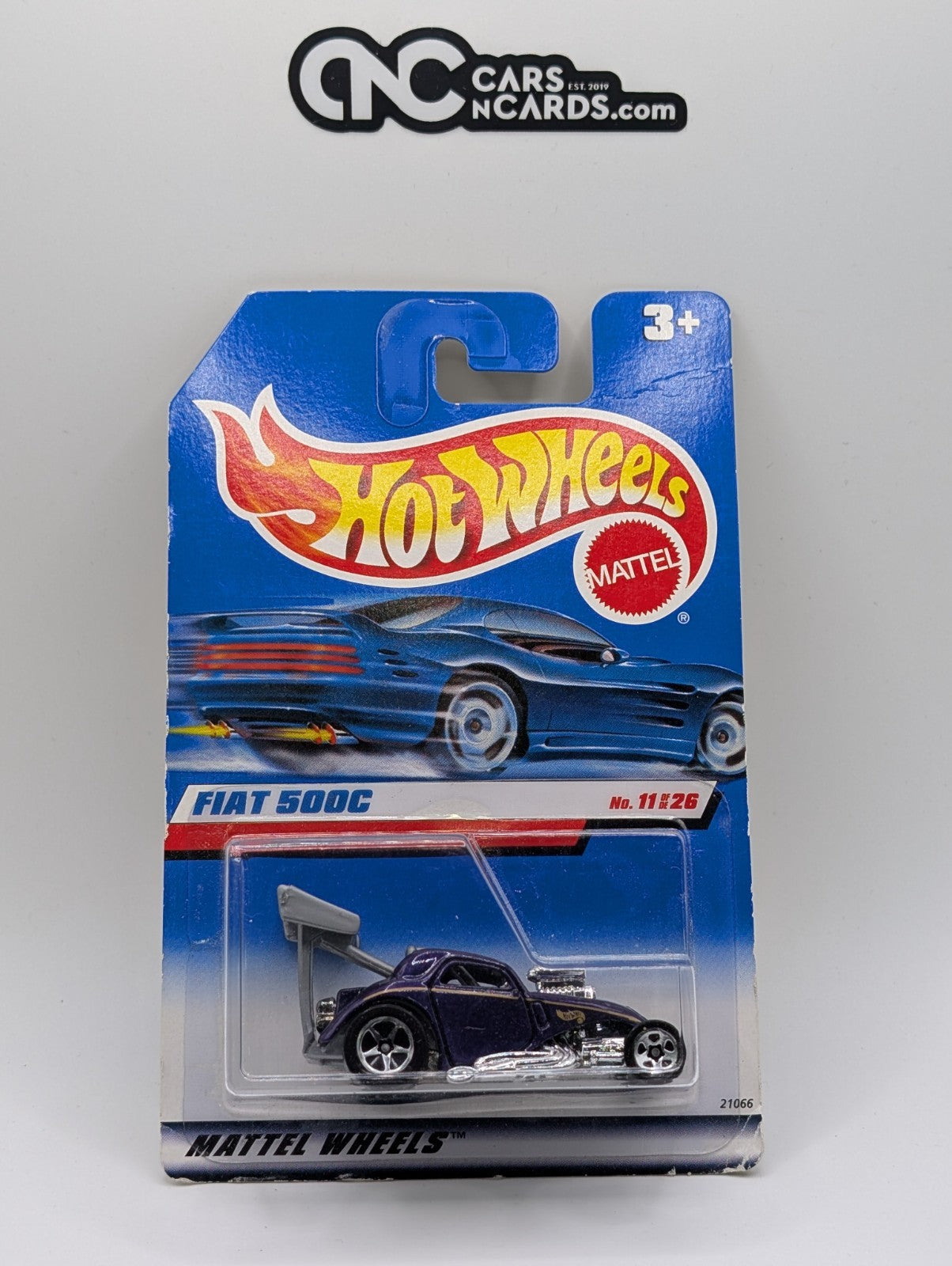 1999 Hot Wheels First Editions 11/26 Fiat 500C (Card Damage)