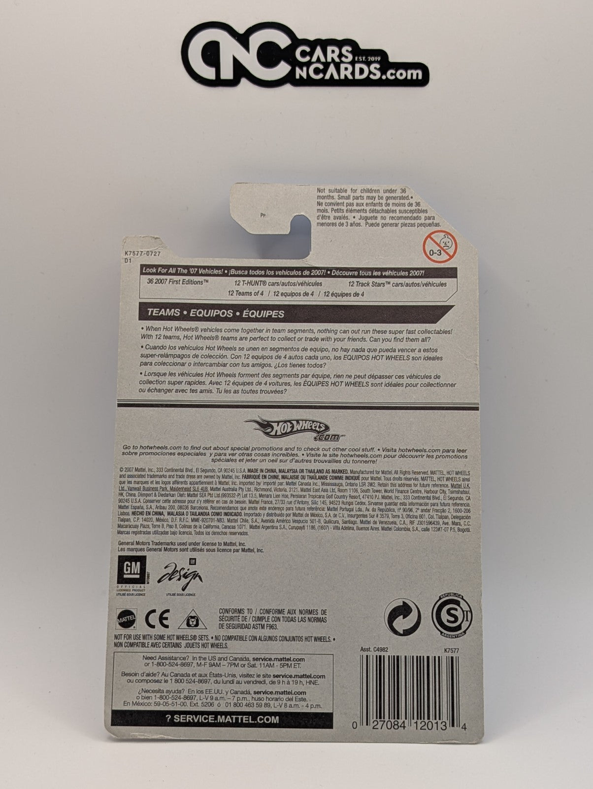 2007 Hot Wheels Hummer H3T Concept 62/156 (Card Damage)