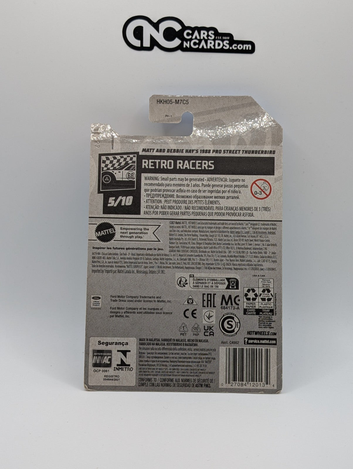 Hot Wheels Matt and Debbie Hay's 1988 Pro Street Thunderbird (Soft Corners)