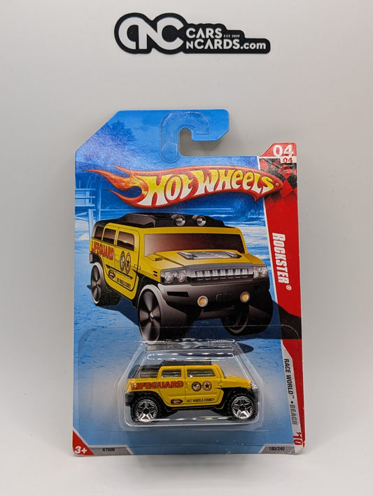 2010 Hot Wheels Race World Beach Rockster Lifeguard 180/240 (Card Damage)