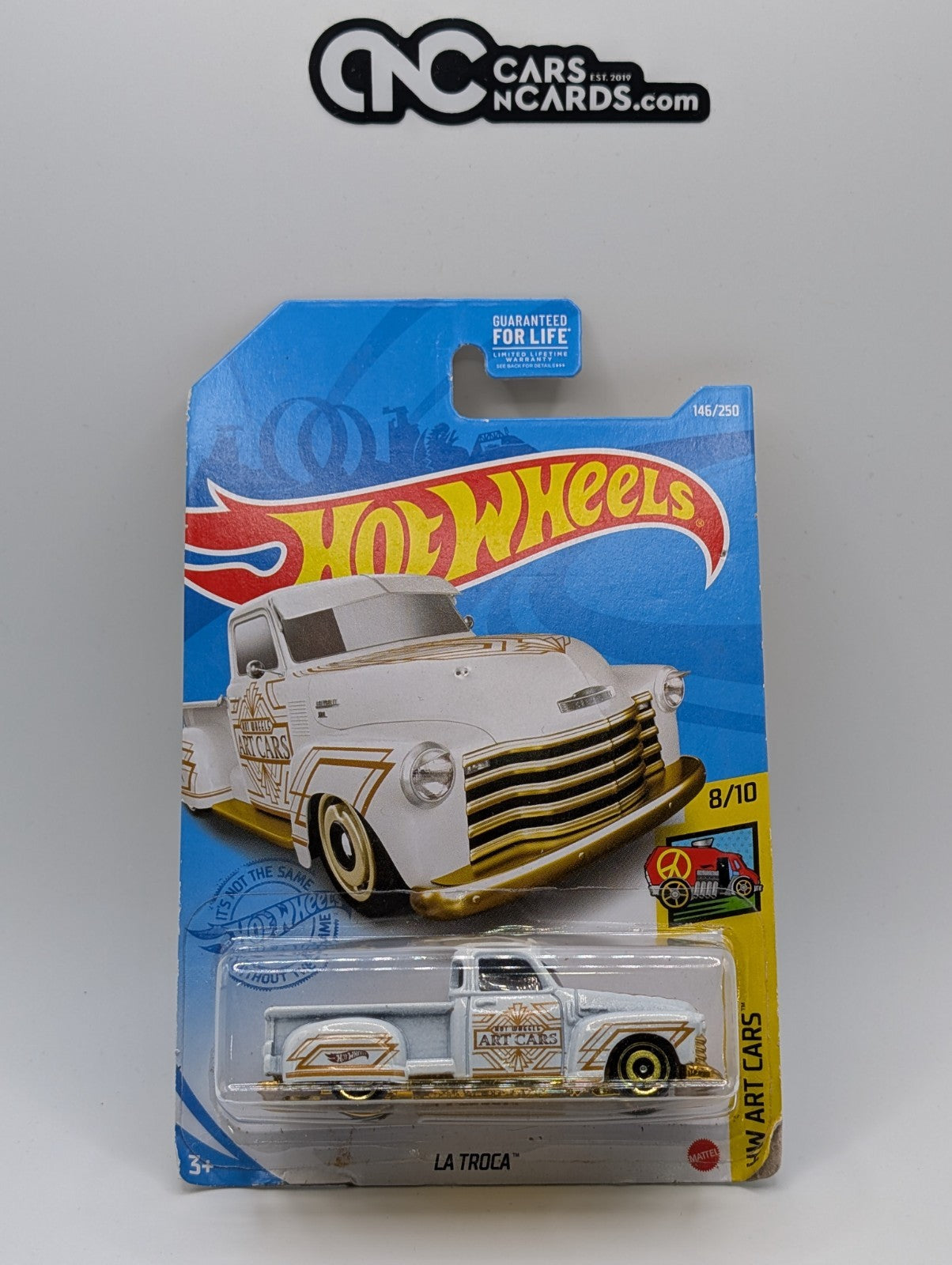 Hot Wheels HW Art Cars 8/10 La Troca Black 146/250 (Card Damage)