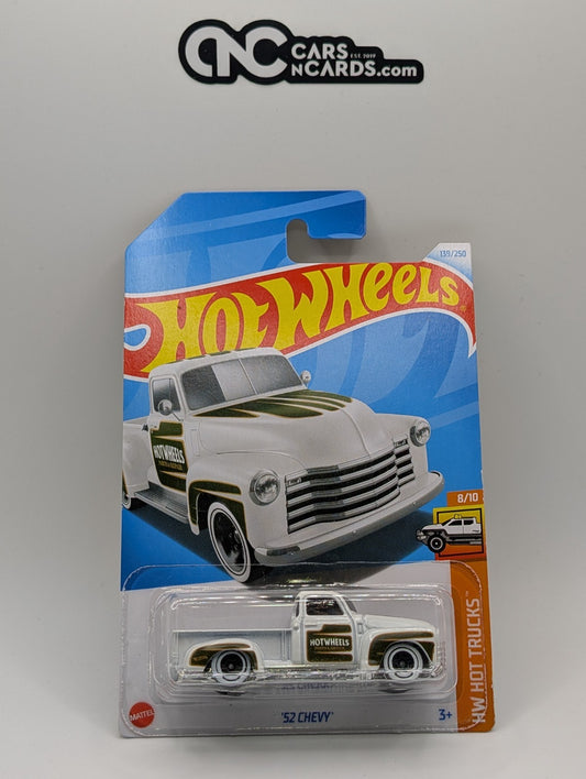Hot Wheels HW Hot Trucks 8/10 '52 Chevy White 139/250 (Soft Corners)