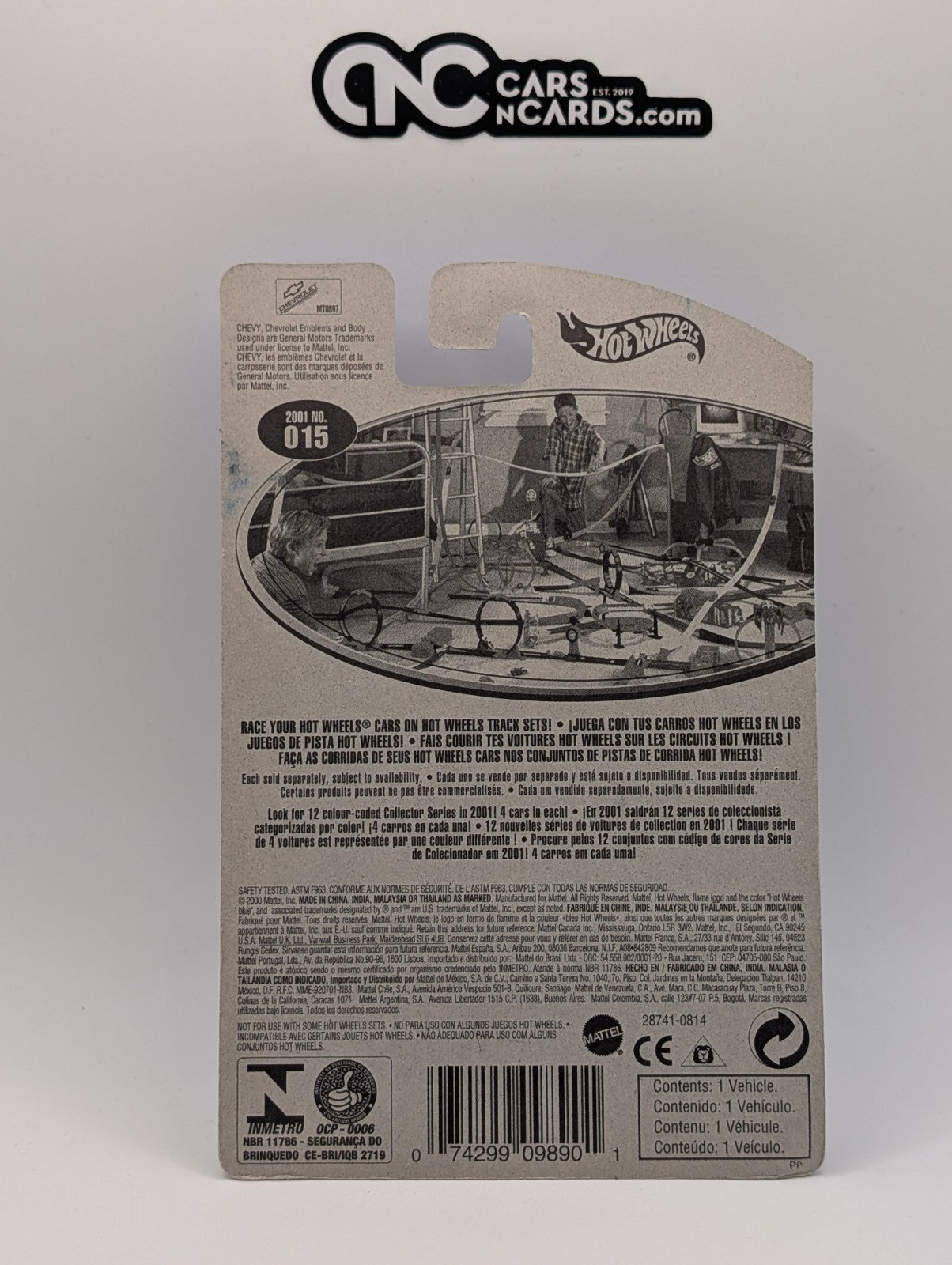 2001 Hot Wheels La Troca Red Collector #15 (Soft Corners)