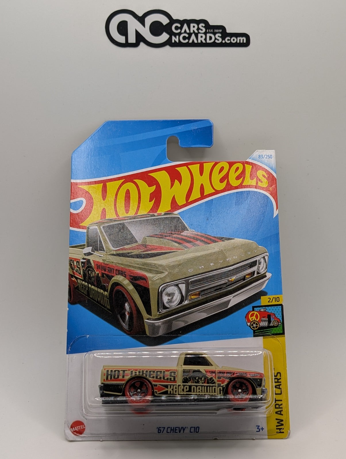 Hot Wheels HW Art Cars 2/10 '67 Chevy C10 83/250 (Soft Corners)