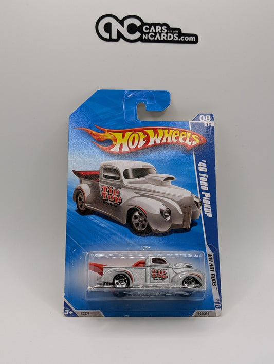 2010 Hot Wheels HW Hot Rods 8/10 '40 Ford Pickup 144/214 (Soft Corners)