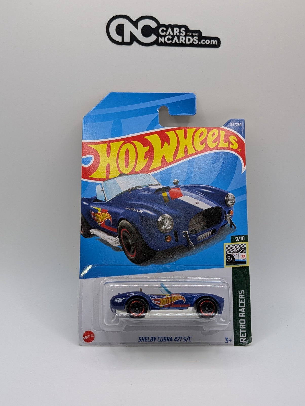 Hot Wheels Retro Racers 9/10 Shelby Cobra 427 S/C 152/250 (Soft Corners)
