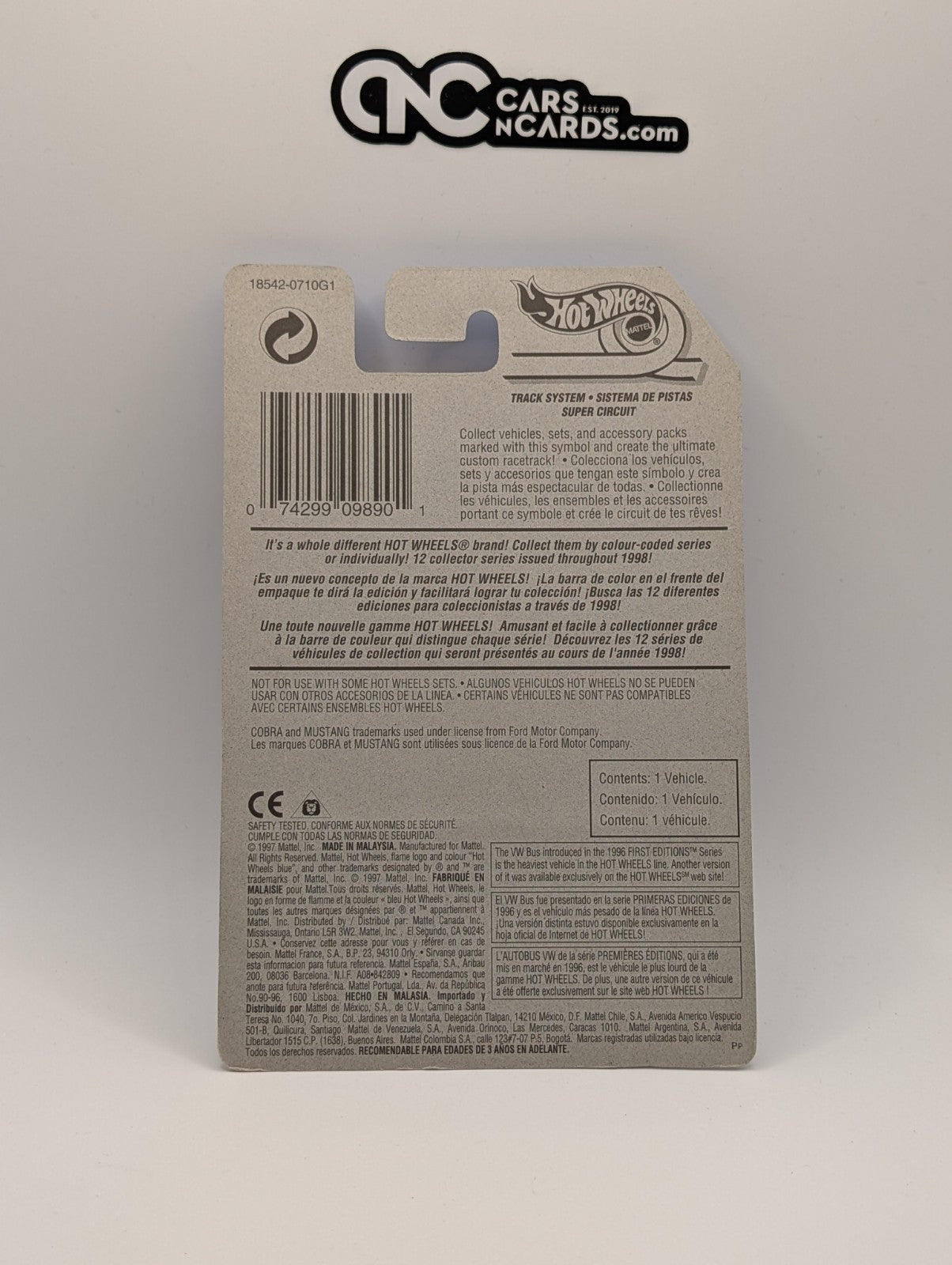 1998 Hot Wheels First Editions 18/40 Mustang Cobra (Soft Corners)