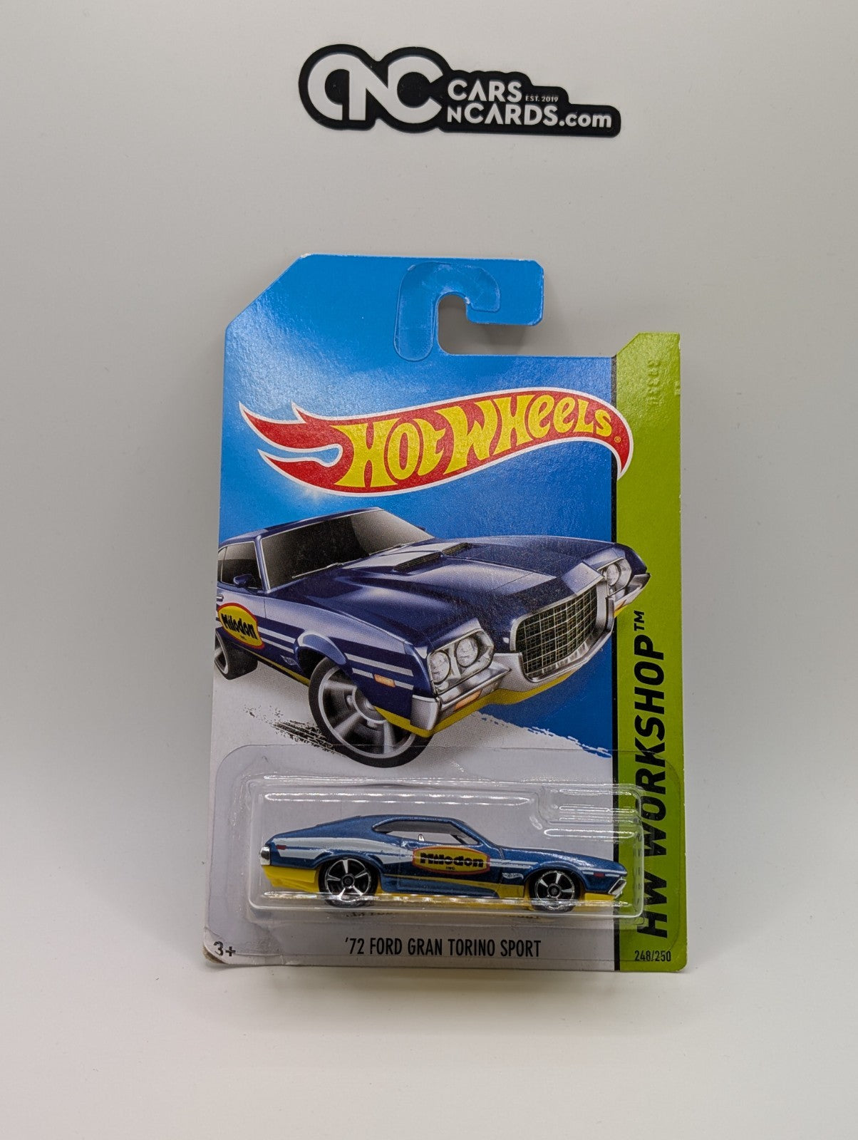 Hot Wheels HW Workshop '72 Ford Gran Torino Sport 248/250 (Card Damage)