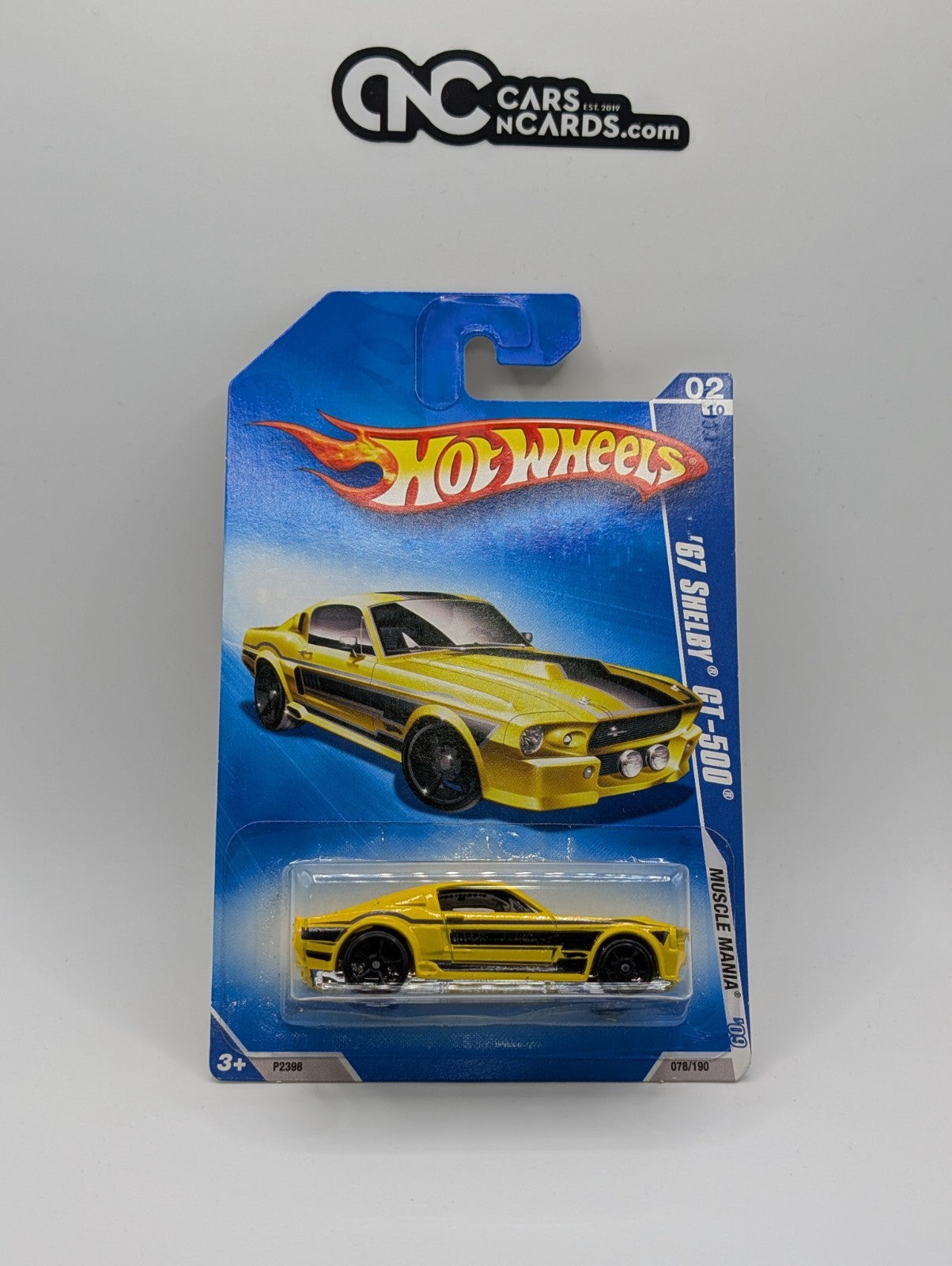 2009 Hot Wheels Muscle Mania 2/10 '67 Shelby GT-500 78/190 (Soft Corners)