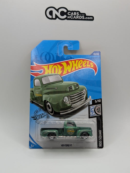Hot Wheels Rod Squad 5/10 '49 Ford F1 Green 120/250 (Card Damage)
