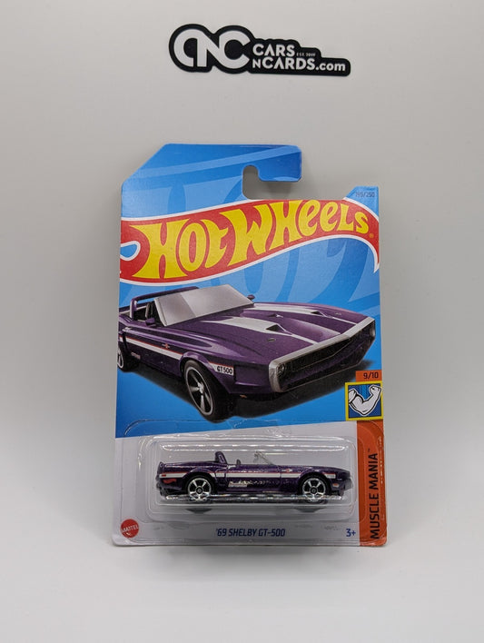 Hot Wheels Muscle Mania 9/10 '69 Shelby GT-500 Purple 199/250 (Soft Corners)