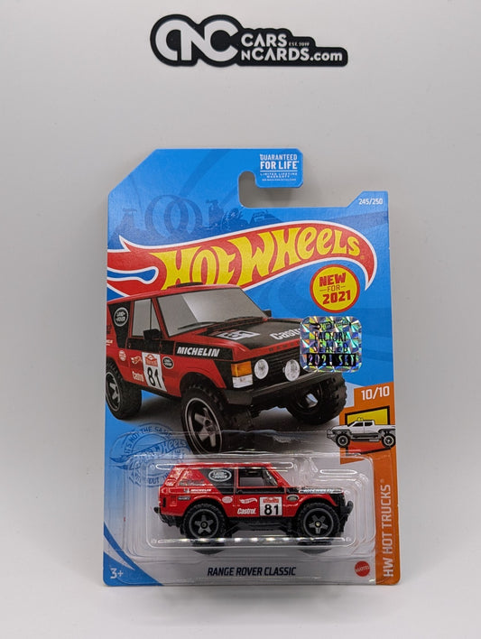 2021 Hot Wheels Factory Sealed Ranger Rover Classic Red 245/250 (Hook Crease)