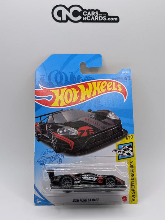 Hot Wheels HW Speed Graphics 1/10 2016 Ford GT Race Borla 67/250 (Card Damage)