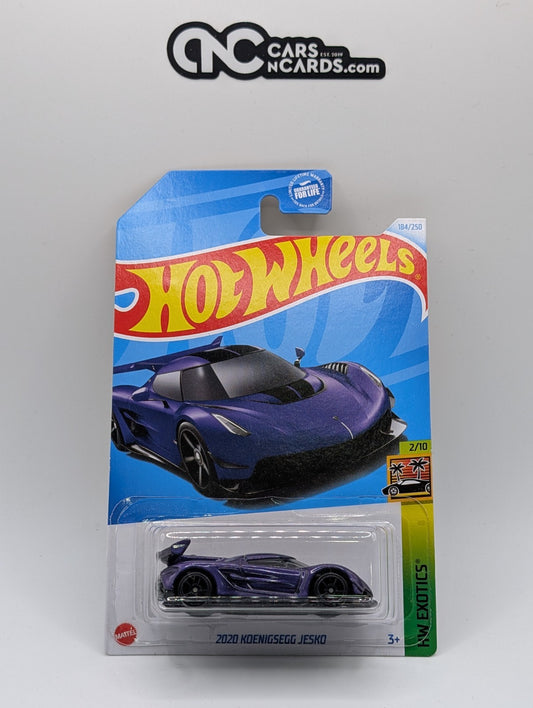 Hot Wheels HW Exotics 2/10 2020 Koenigsegg Jesko Purple 184/250 (Soft Corners)