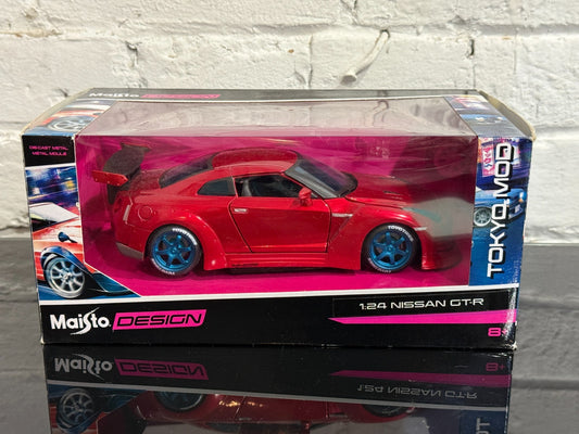 Maisto Design 1:24 Nissan GTR Tokyo Mod Collection Open Box