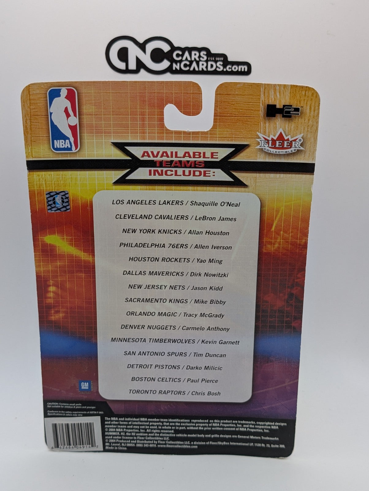 2004 Fleer Collectibles Hummer H2 Carmelo Anthony Rookie Card (Soft Corners)