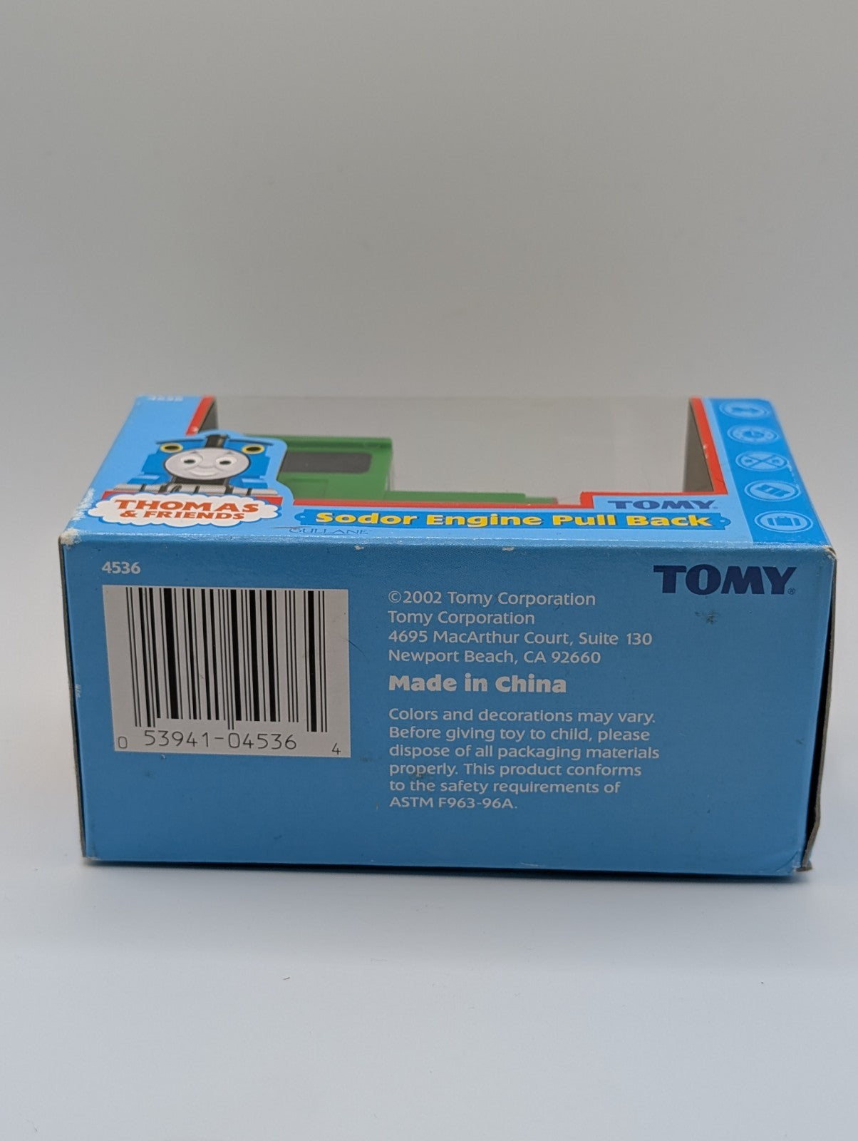 2002 TOMY Thomas & Friends Sodor Engine Pull Back Train Percy