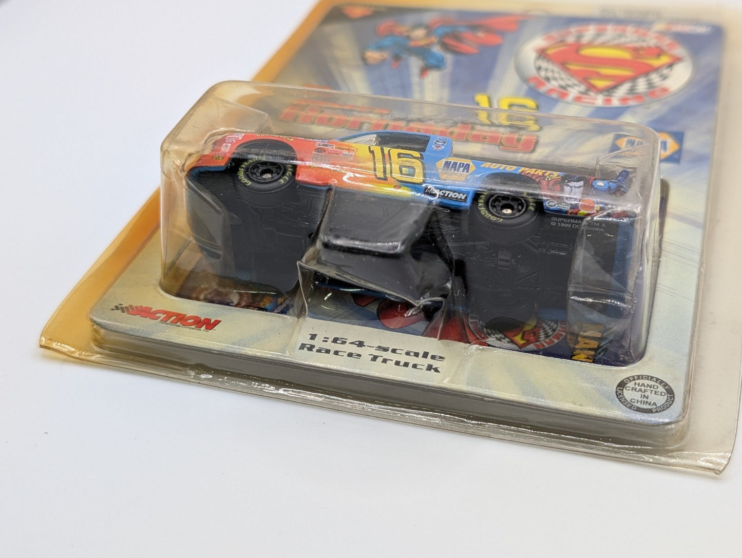 1999 Action Racing 1/64 Ron Hornaday Superman Pace Truck (Card Damage)