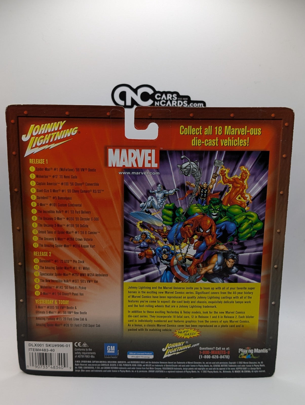 Johnny Lightning Spider-Man '29 Ford Crew Cab & '01 Ford F-250 (Card Damage)