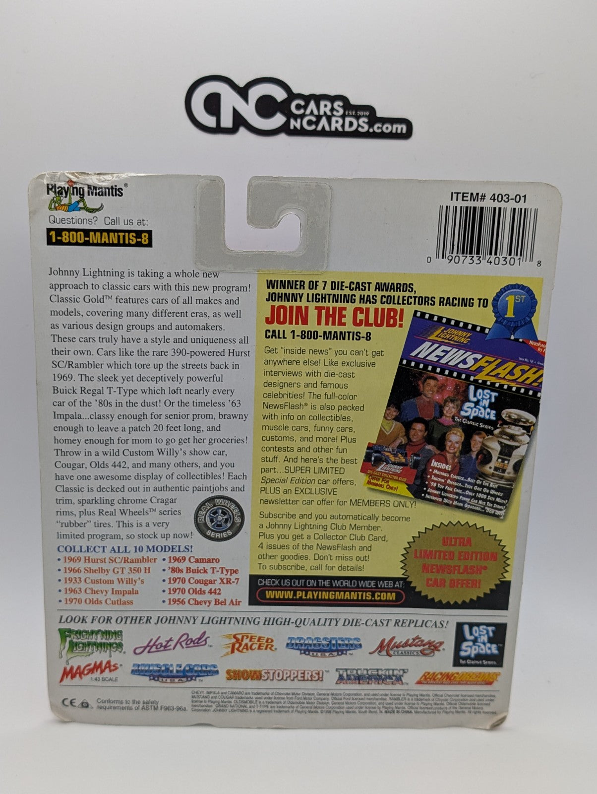 Johnny Lightning Classic Gold 1956 Chevy Bel Air (Card Damage)