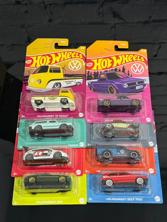 2023 Hot Wheels Volkswagen Series Full Set of 8 Cars (Soft Corners)