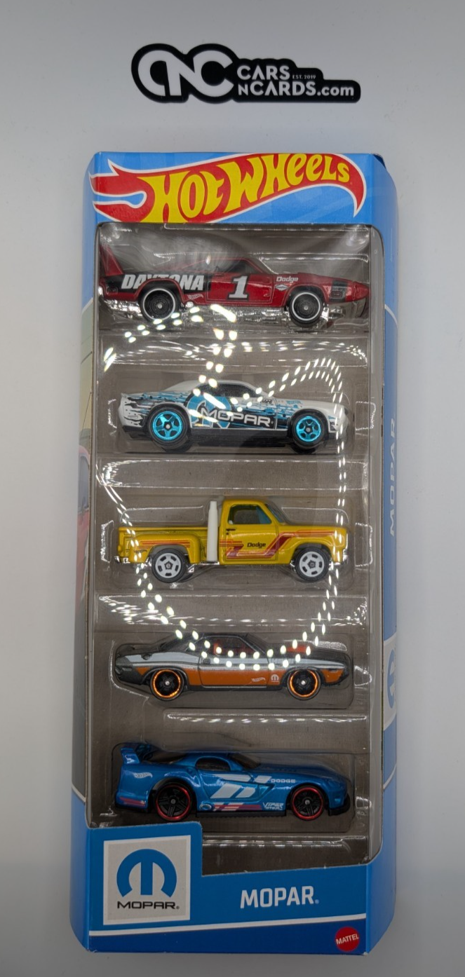2024 Hot Wheels 5 Pack Mopar Charger/Challenger/Viper (Soft Corners)