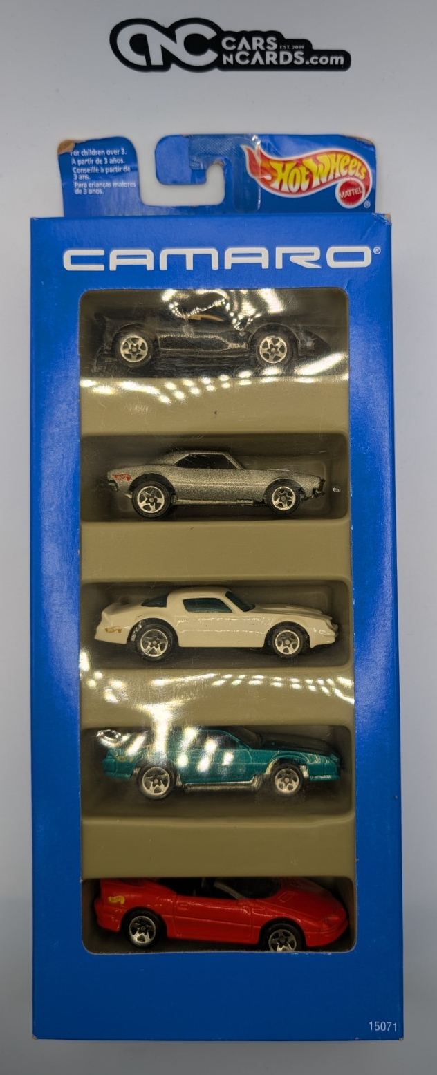 1996 Hot Wheels 5 Pack Camaro '93/'67/Convertible/Z-28/'80s (Damaged)