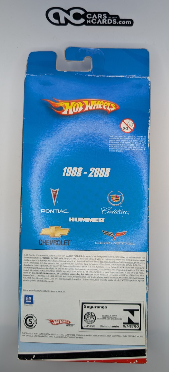 2008 Hot Wheels 5 Pack General Motors Cadillac/Corvette/GTO/Camaro (Card Damage)