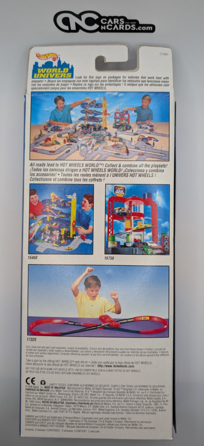 1997 Hot Wheels 5 Pack Race Team II Camaro/Chevy 1500/Wrecker (Soft Corners)