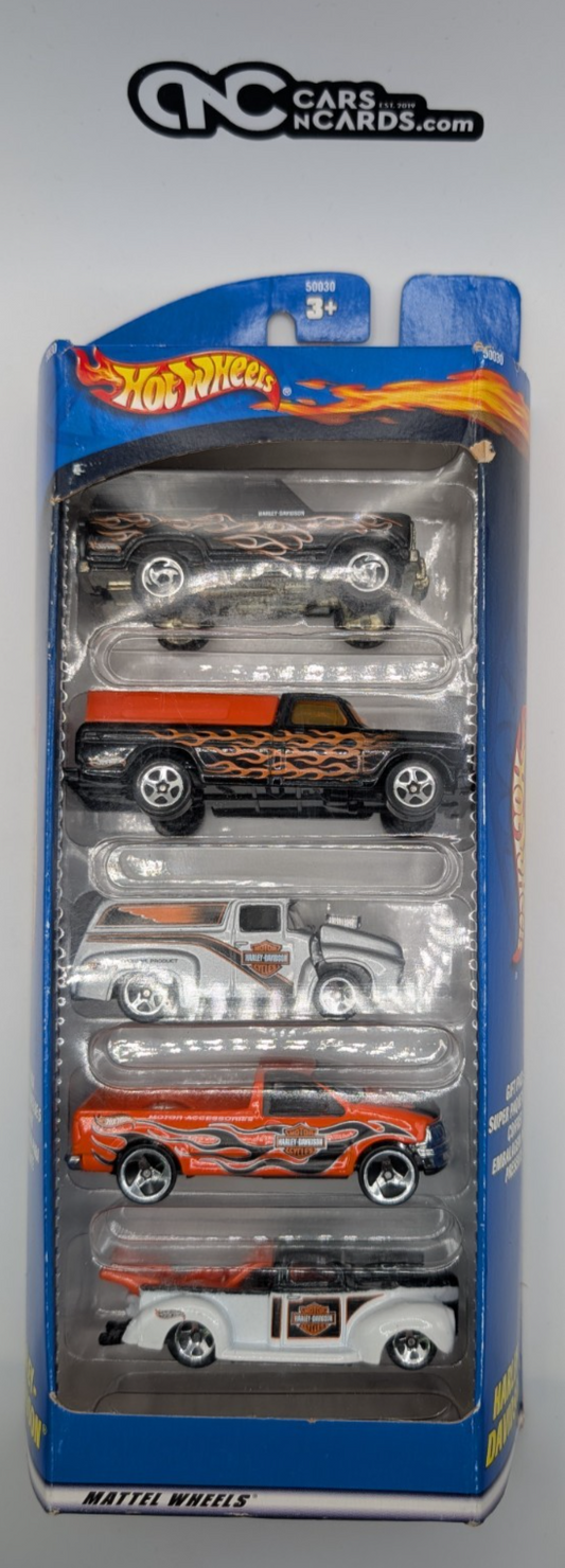 2001 Hot Wheels 5 Pack Harley-Davidson Ford Bronco/F-150/'56 Ford (Card Damage)
