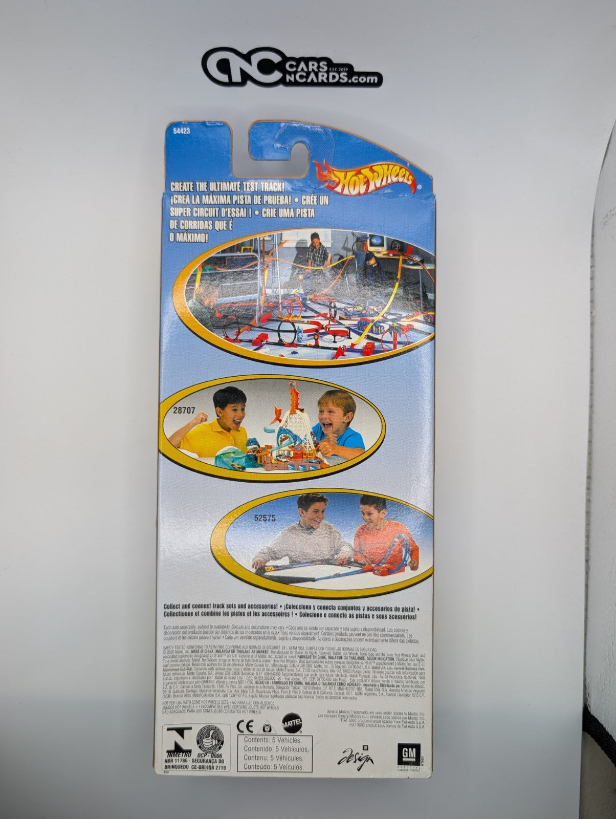 2002 Hot Wheels 5 Pack Sci-Fi Monsters Deora/57 Chevy/Fiat 500C (Card Damage)