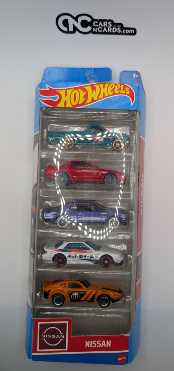 2023 Hot Wheels 5 Pack Nissan Datsun 620/Skyline GTR/Silvia/Fairlazy Z (Damaged)