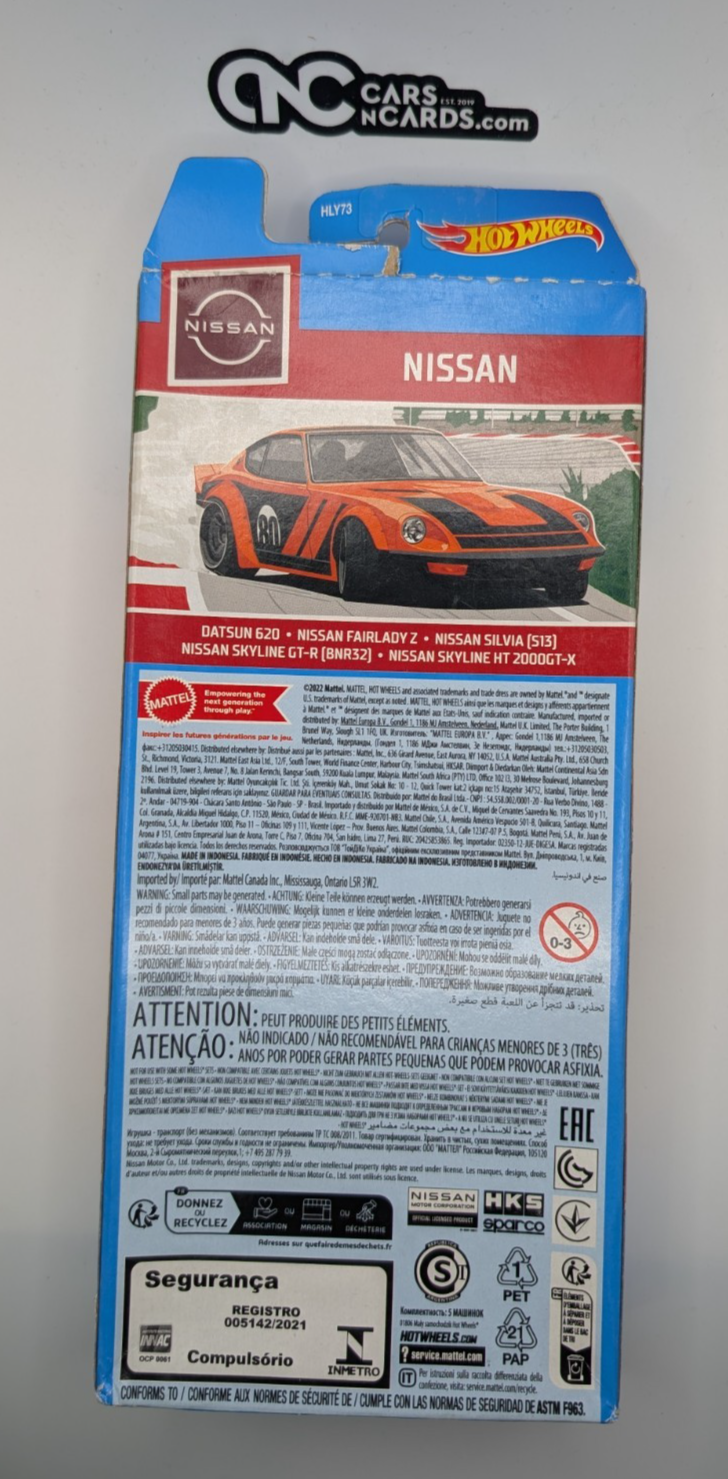 2023 Hot Wheels 5 Pack Nissan Datsun 620/Skyline GTR/Silvia/Fairlazy Z (Damaged)