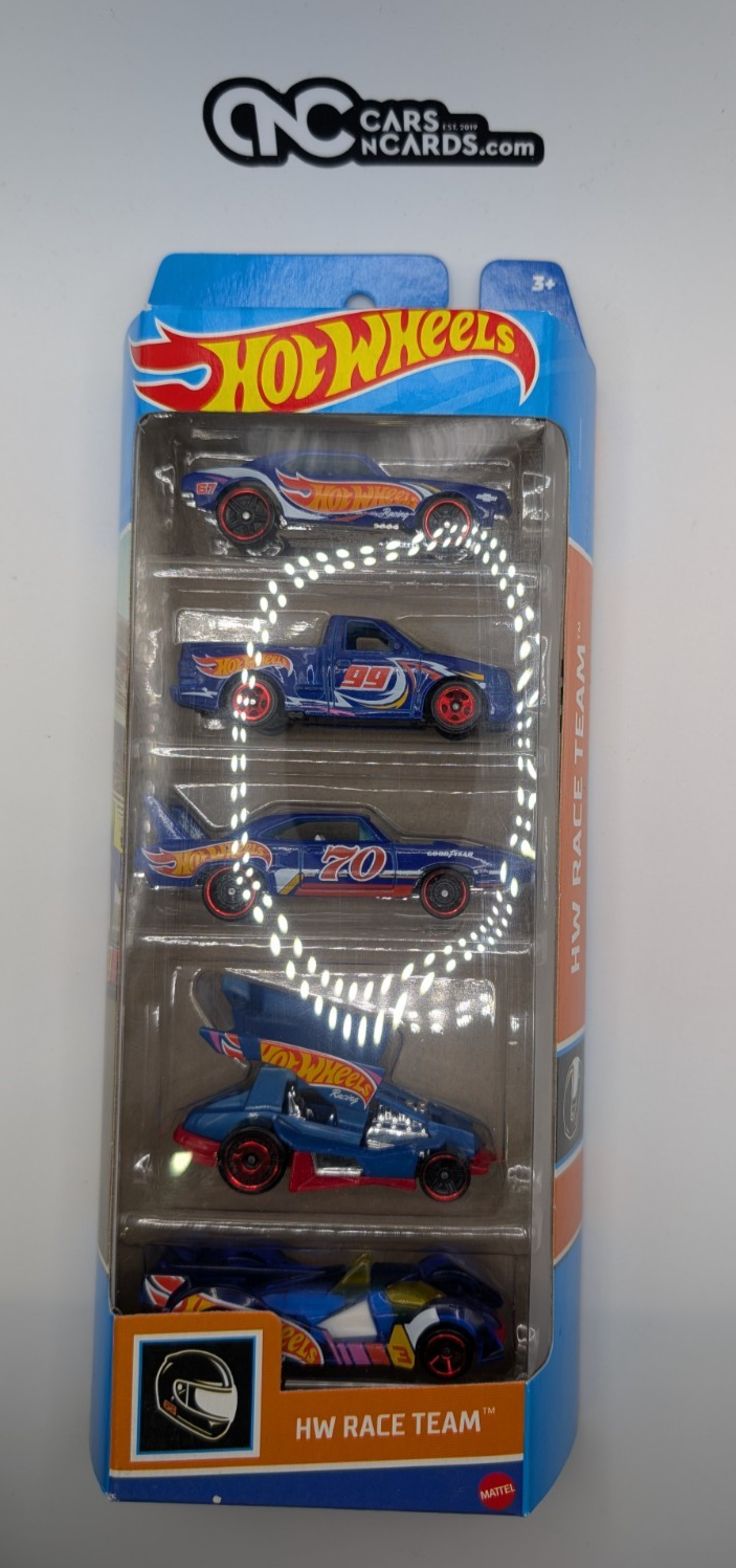 2022 Hot Wheels 5 Pack Race Team '67 Camaro/'99 F-150/Plymouth (Soft Corners)