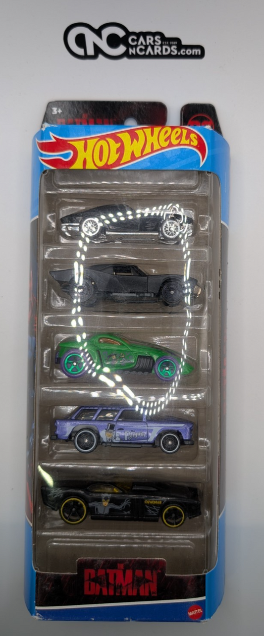 2022 Hot Wheels 5 Pack The Batman DC Corvette/Batmobile/Nomad (Soft Corners)