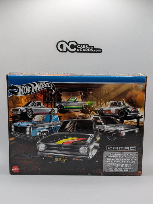 2024 Hot Wheels Multipack ZAMAC Caddy/LUV/Mini/'83 Silverado/B120 6 Pack HRX57