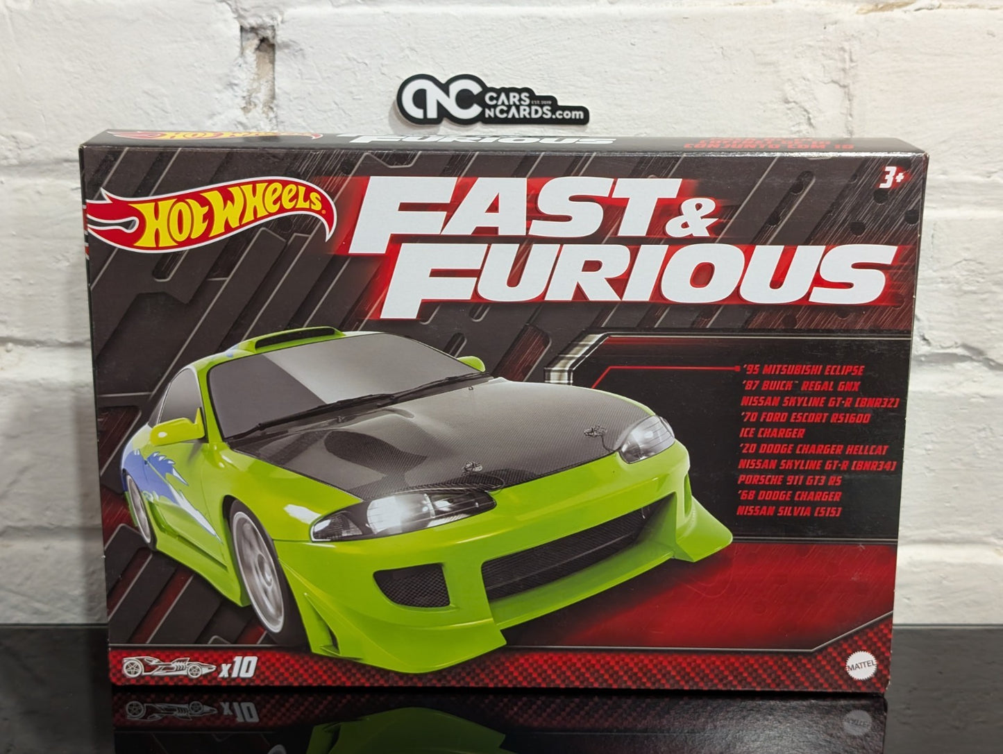 2022 Hot Wheels Multipack Fast & Furious 10 Pack Box Set Eclipse/Skyline/Porsche