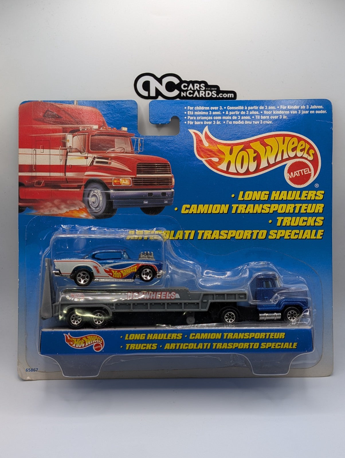 1998 Hot Wheels Long Haulers '57 Chevy HW Racing Team (Soft Corners)