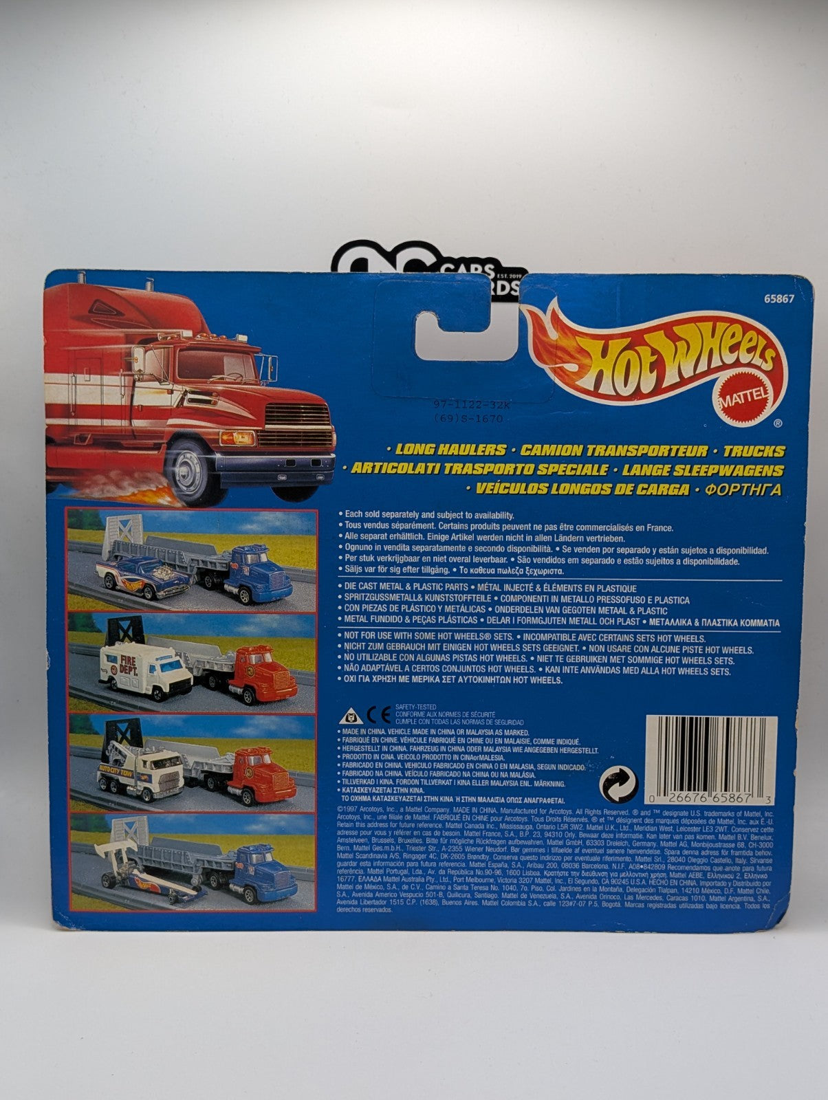 1998 Hot Wheels Long Haulers '57 Chevy HW Racing Team (Soft Corners)