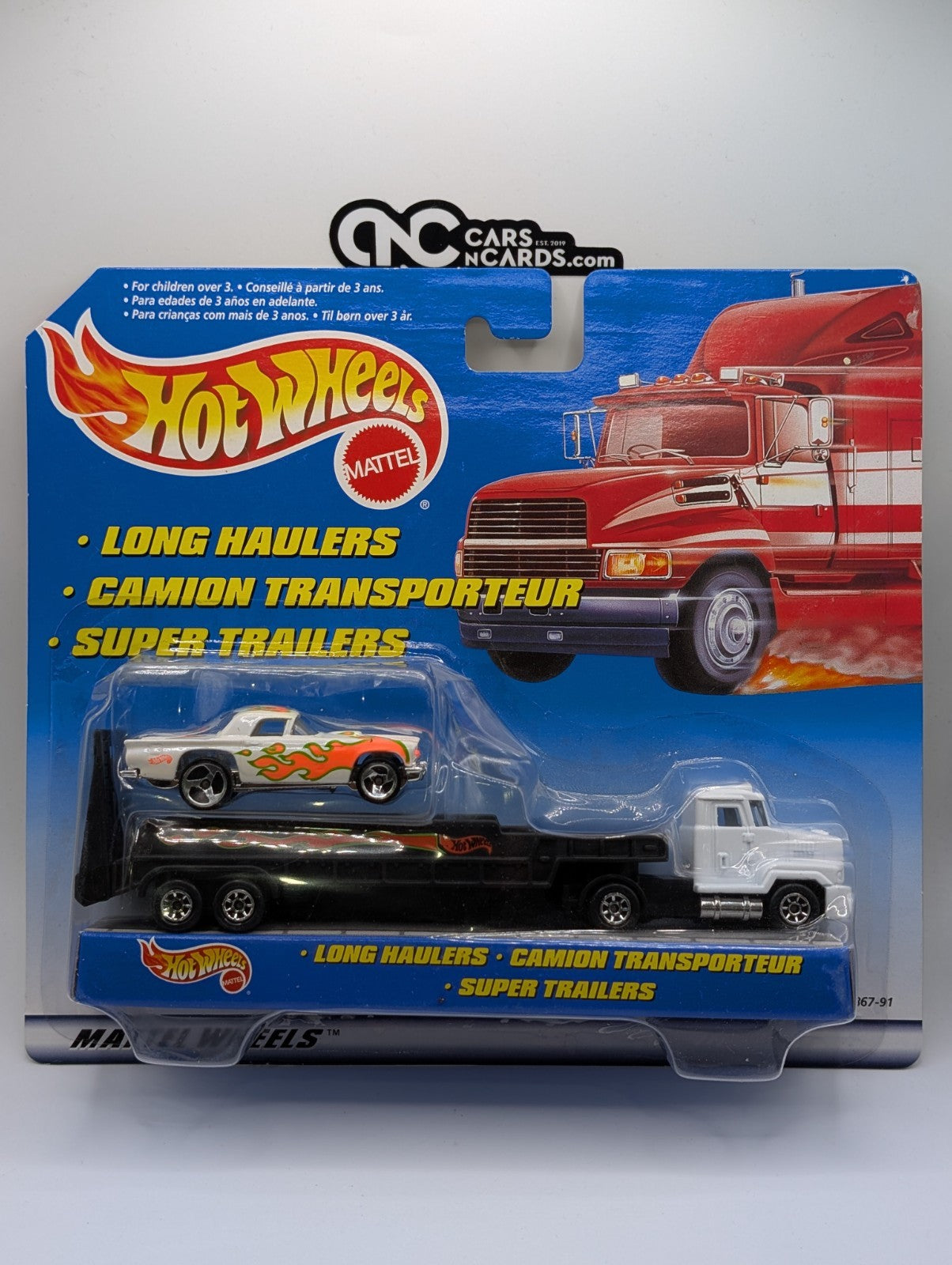 1999 Hot Wheels Long Haulers '57 T-Bird White (Damaged)