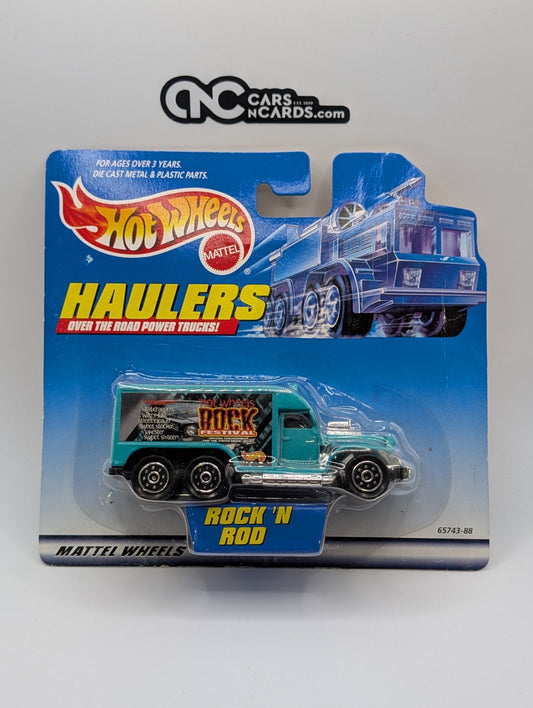 2000 Hot Wheels Haulers Rock 'N Rod Hot Rod Wagon (Card Damage)